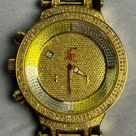 Men's Joe Rodeo JJM9 2.20ct. approx. 242 pcs. Diamonds Gold & Silver Swiss watch - Picture 1 of 11
